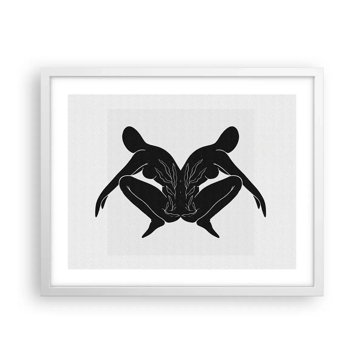 Plakat w białej ramie - Wspólna dusza - 50x40 cm