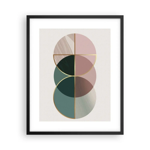 Plakat w czarnej ramie - Koło za kołem… - 40x50 cm