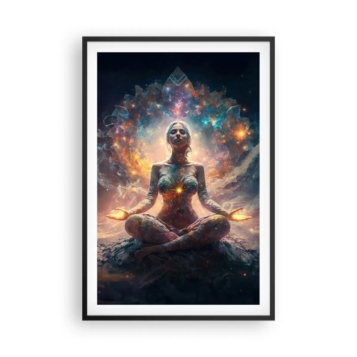 Plakat w czarnej ramie - Przepływ dobrej energii - 61x91 cm