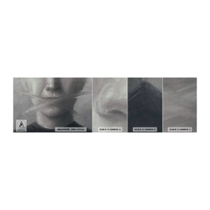 Fototapeta Próbka Premium Canvas - Ani słowa - Abstrakcja, Grafika, Twarz - 100x30 cm