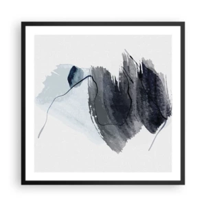 Plakat w czarnej ramie - Intensywność i ruch - 60x60 cm