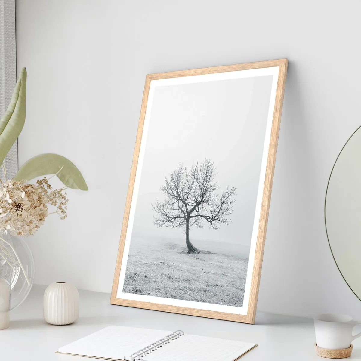 Plakat w ramie jasny dąb - Przeciw nicości - 50x70 cm