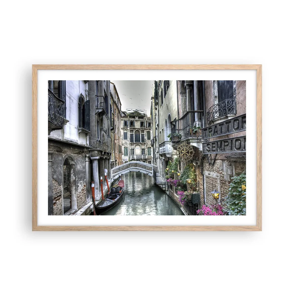 Plakat w ramie jasny dąb - Od wieków w cichej zadumie - 70x50 cm