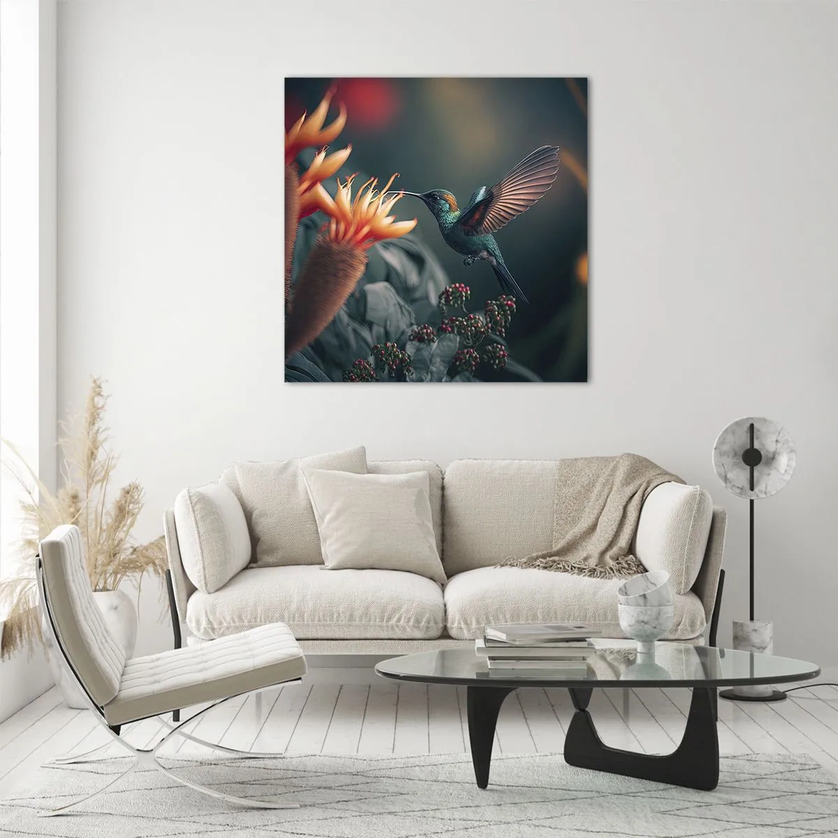 Obraz na szkle - naprawdę barwne życie - 60x60 cm