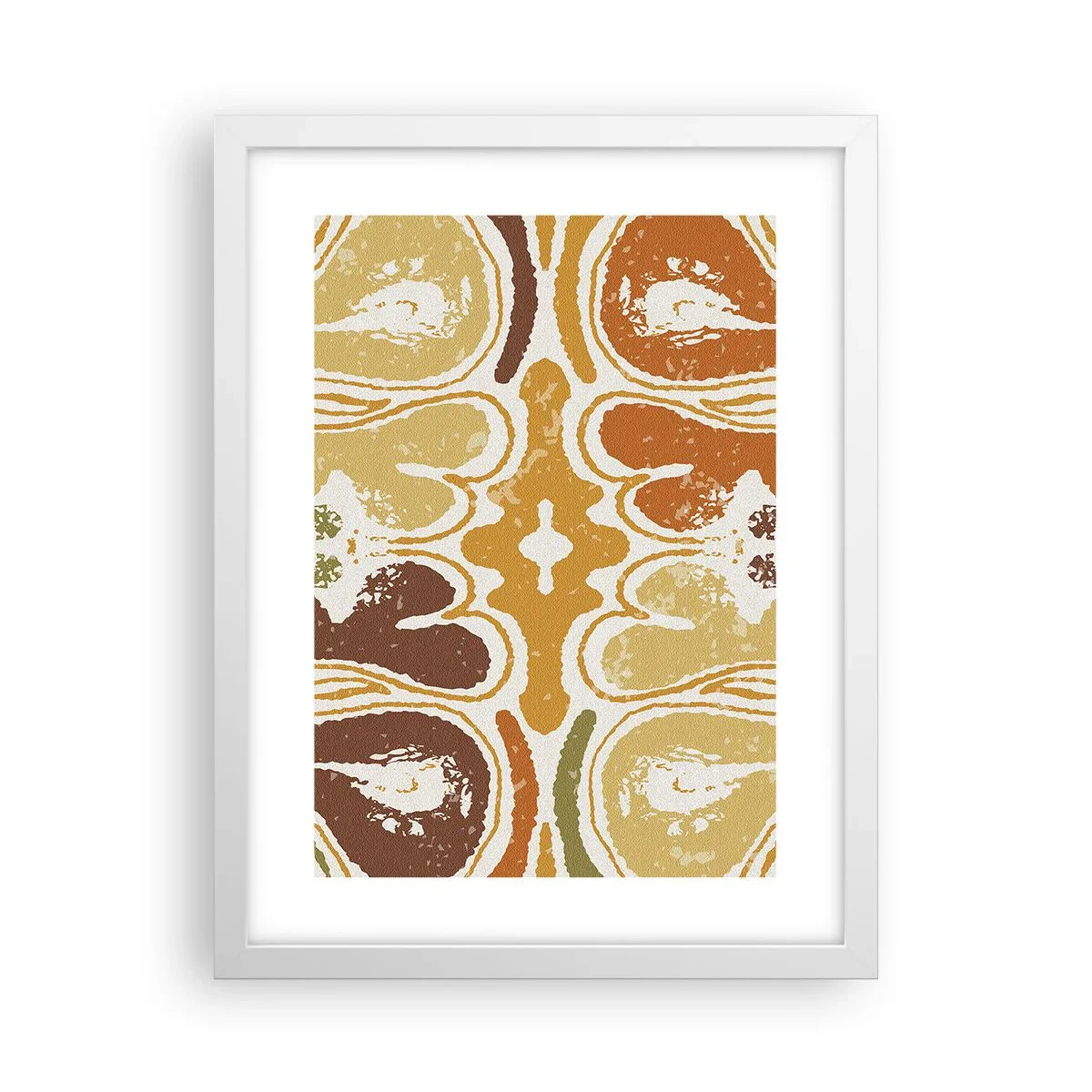 Plakat w białej ramie - Abstrakcja sentymentalna - 30x40 cm