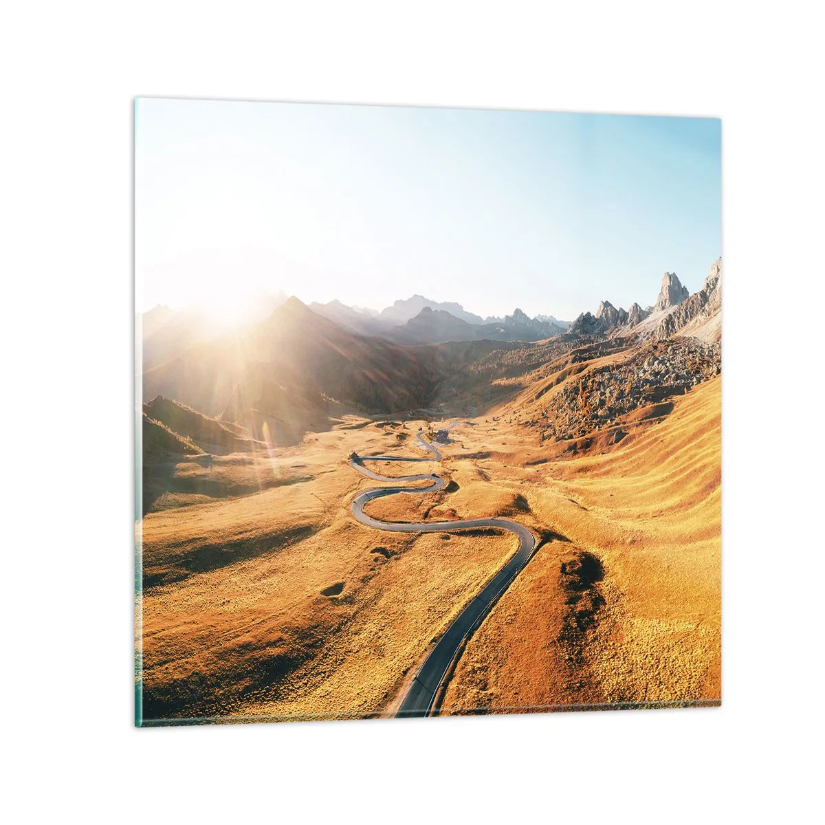 Obraz na szkle - W złotej dolinie - 70x70 cm