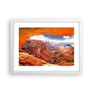 Plakat w białej ramie - Wyrzeźbione przez samą naturę - 40x30 cm