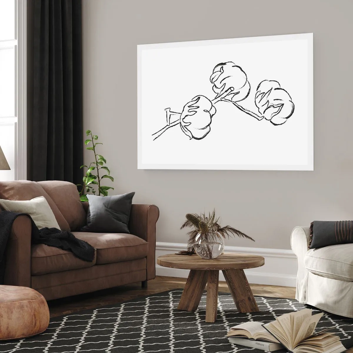 Plakat - Bawełniany puch - 91x61 cm