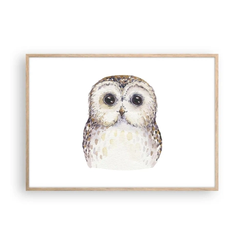 Plakat w ramie jasny dąb - Spójrz mi w oczy - 100x70 cm