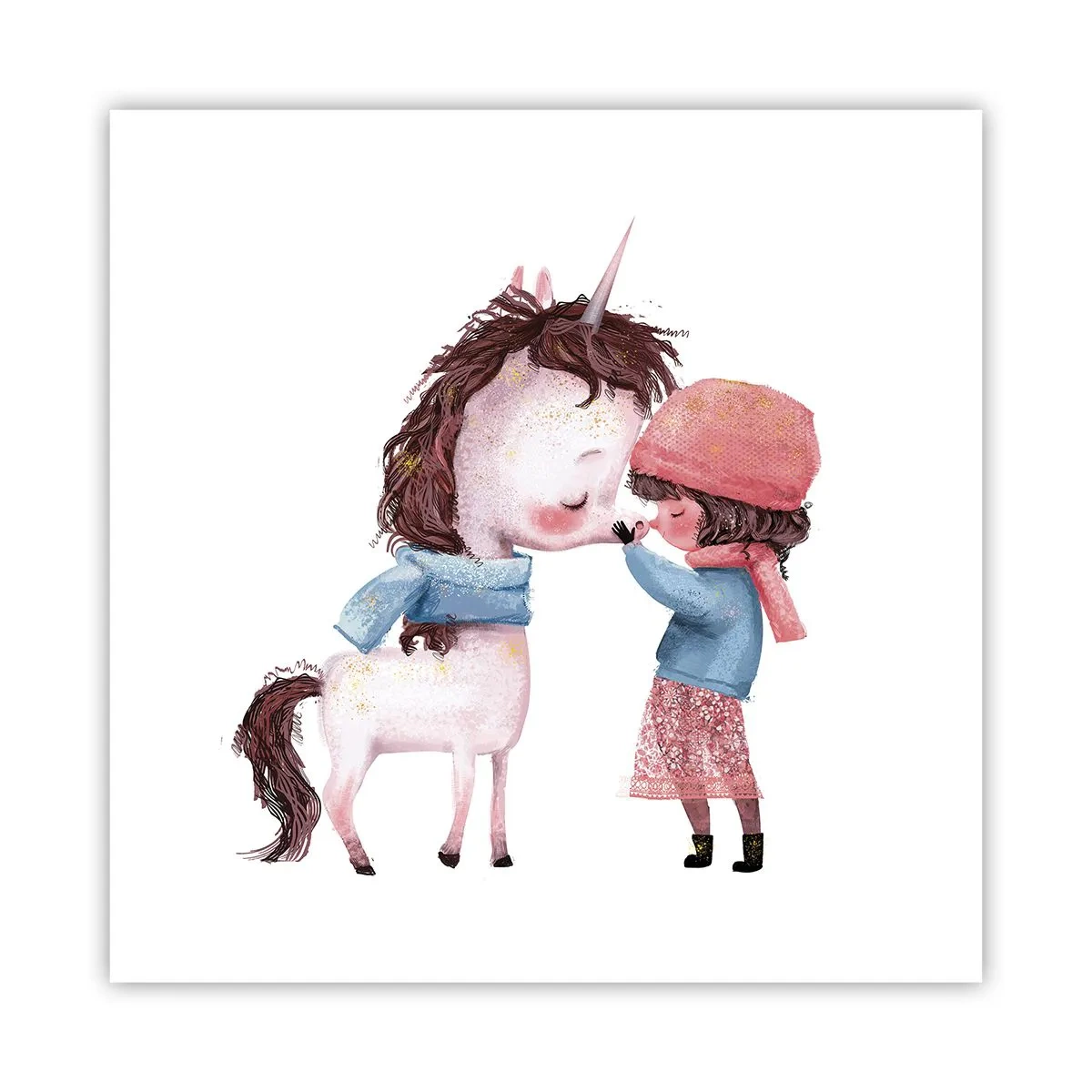 Plakat - Zimowa opowieść - 60x60 cm