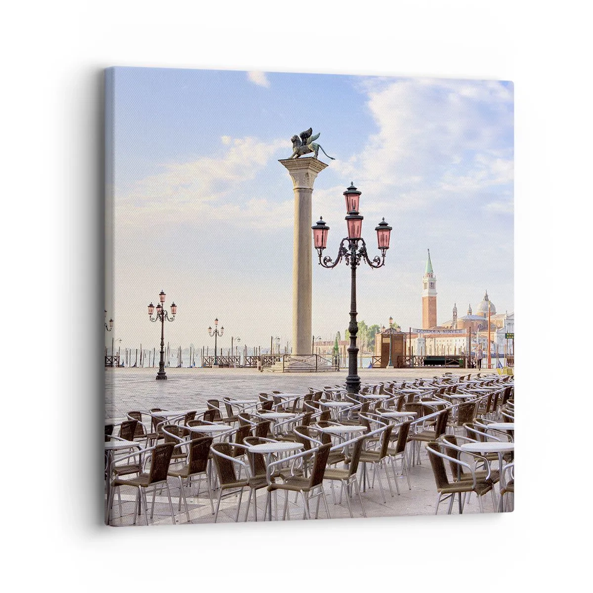 Obraz na płótnie - Zapraszamy, wszystko gotowe - 30x30 cm