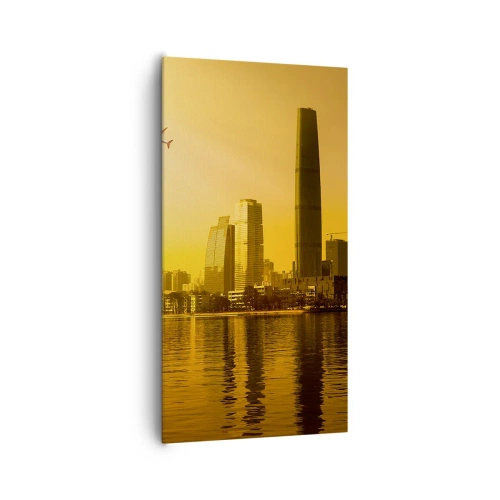 Obraz na płótnie - Złote miasto - 65x120 cm