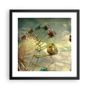 Plakat w czarnej ramie - Będzie, będzie zabawa… - 40x40 cm