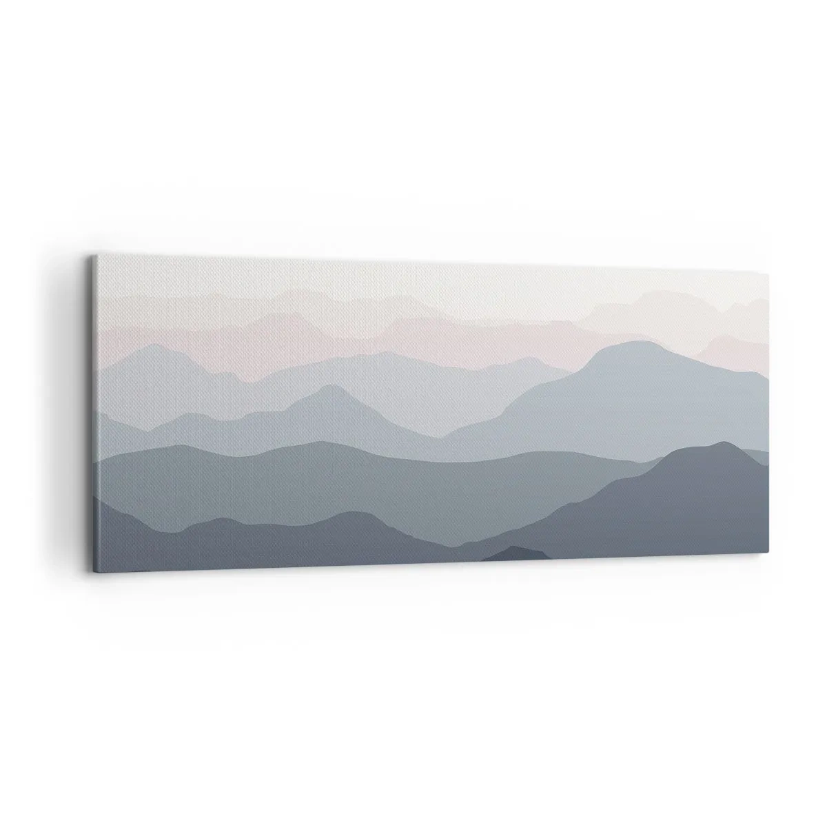 Obraz na płótnie - Fale gór - 100x40 cm