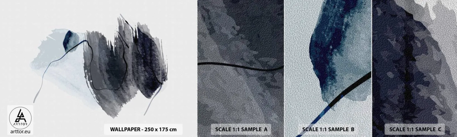 Fototapeta Próbka Premium Sand - Intensywność i ruch - Abstrakcja, Sztuka, Malarstwo - 100x30 cm