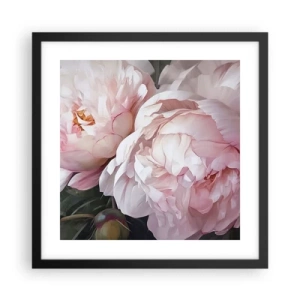 Plakat w czarnej ramie - Zatrzymane w rozkwicie - 40x40 cm