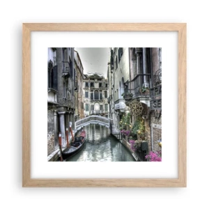 Plakat w ramie jasny dąb - Od wieków w cichej zadumie - 30x30 cm