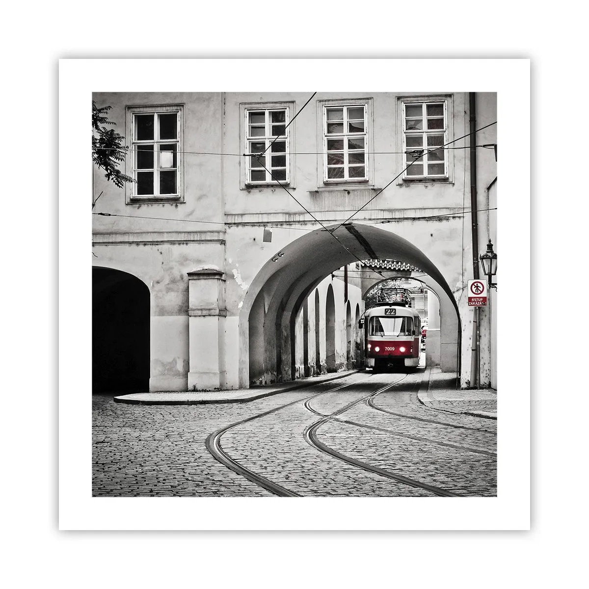 Plakat - Przez miejski labirynt - 50x50 cm