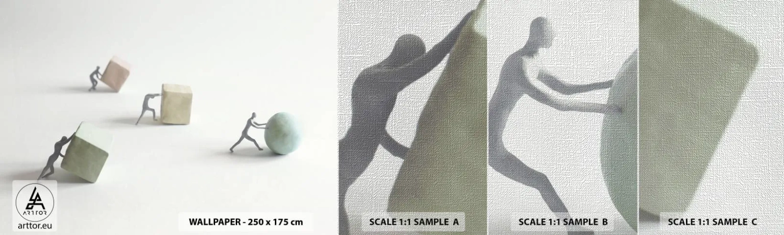 Fototapeta Próbka Premium Canvas - Samo życie - Abstrakcja, Ludzie, Praca - 100x30 cm