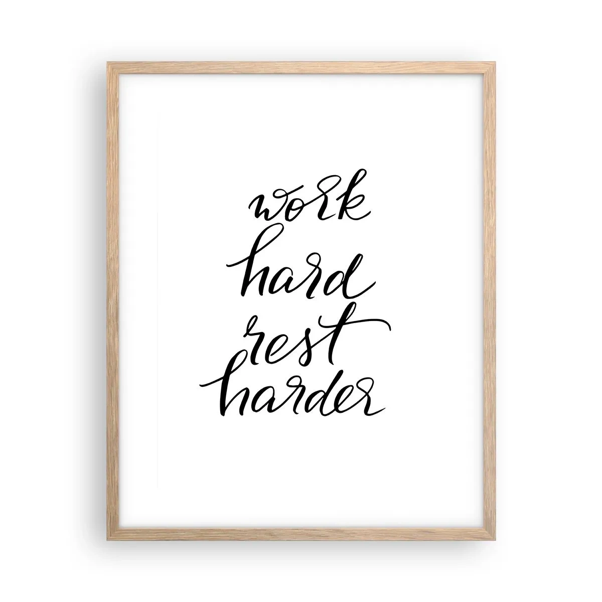 Plakat w ramie jasny dąb - Życiowa równowaga - 40x50 cm