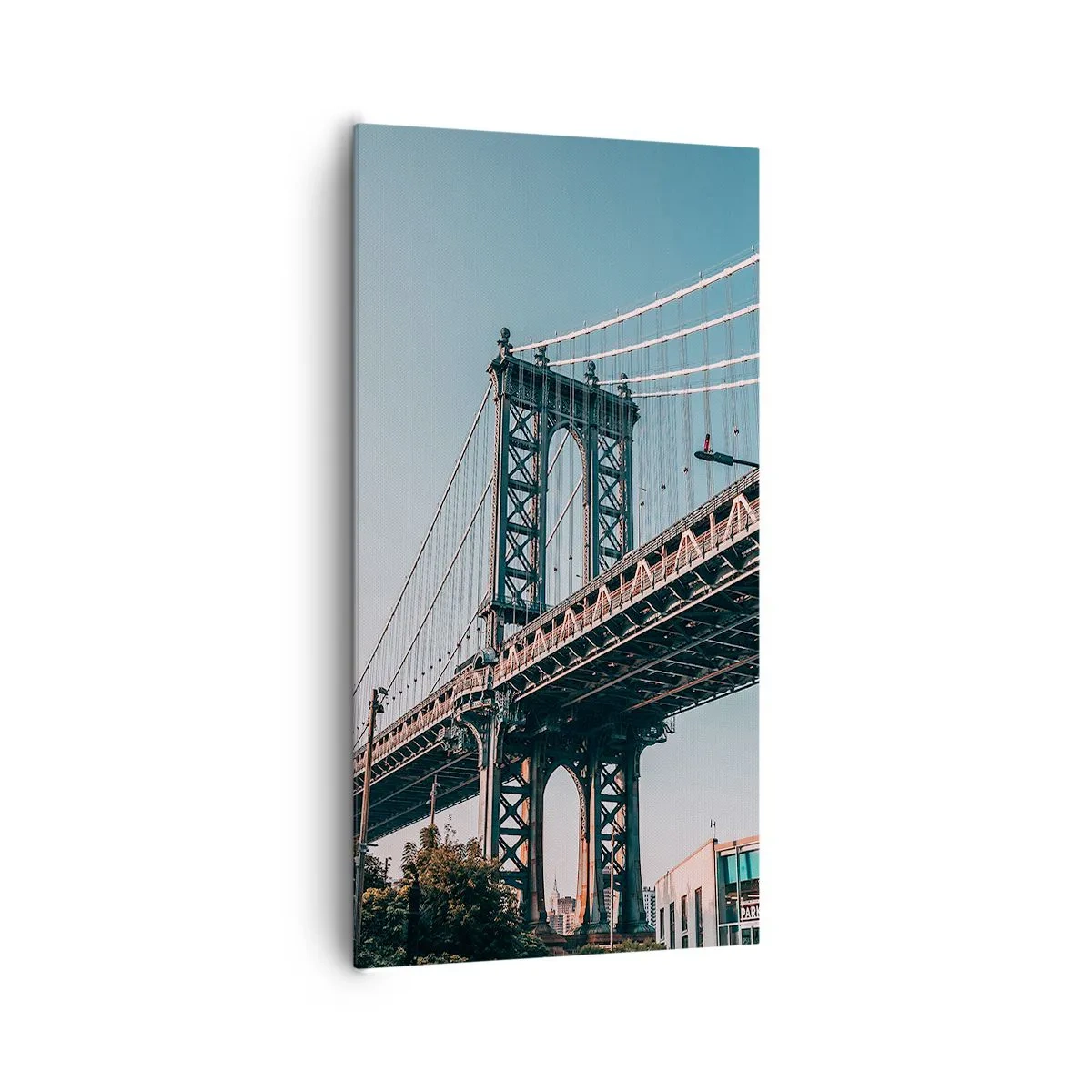 Obraz na płótnie - Nad falami miasta - 65x120 cm