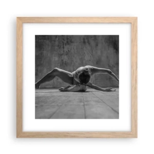 Plakat w ramie jasny dąb - Symetria odnaleziona - 30x30 cm