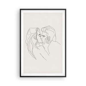 Plakat w czarnej ramie - Splątani uczuciem - 61x91 cm
