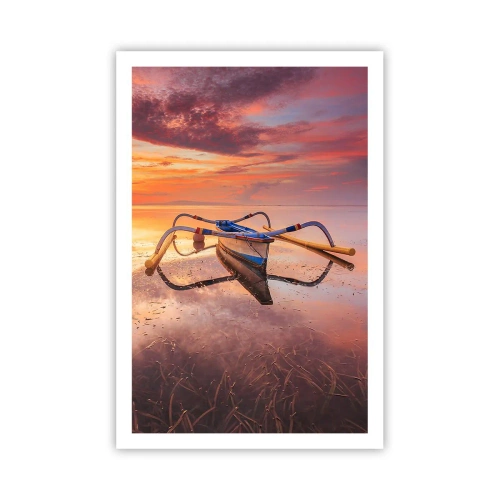 Plakat - Spokój tropikalnego wieczoru - 61x91 cm
