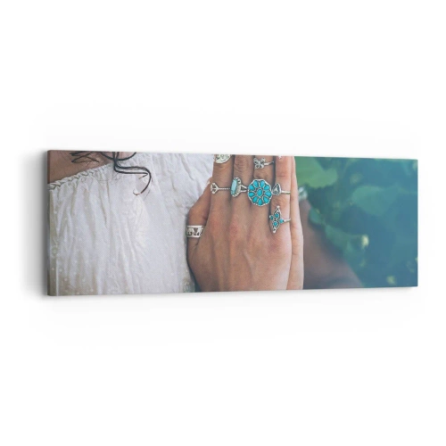 Obraz na płótnie - Witaj w centrum bytu - 90x30 cm