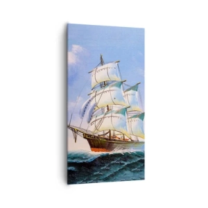 Obraz na płótnie - Dumnie z wiatrem - 65x120 cm