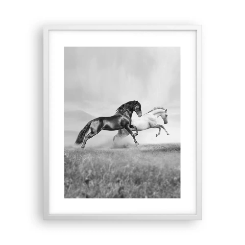 Plakat w białej ramie - Anioły i demony - 40x50 cm