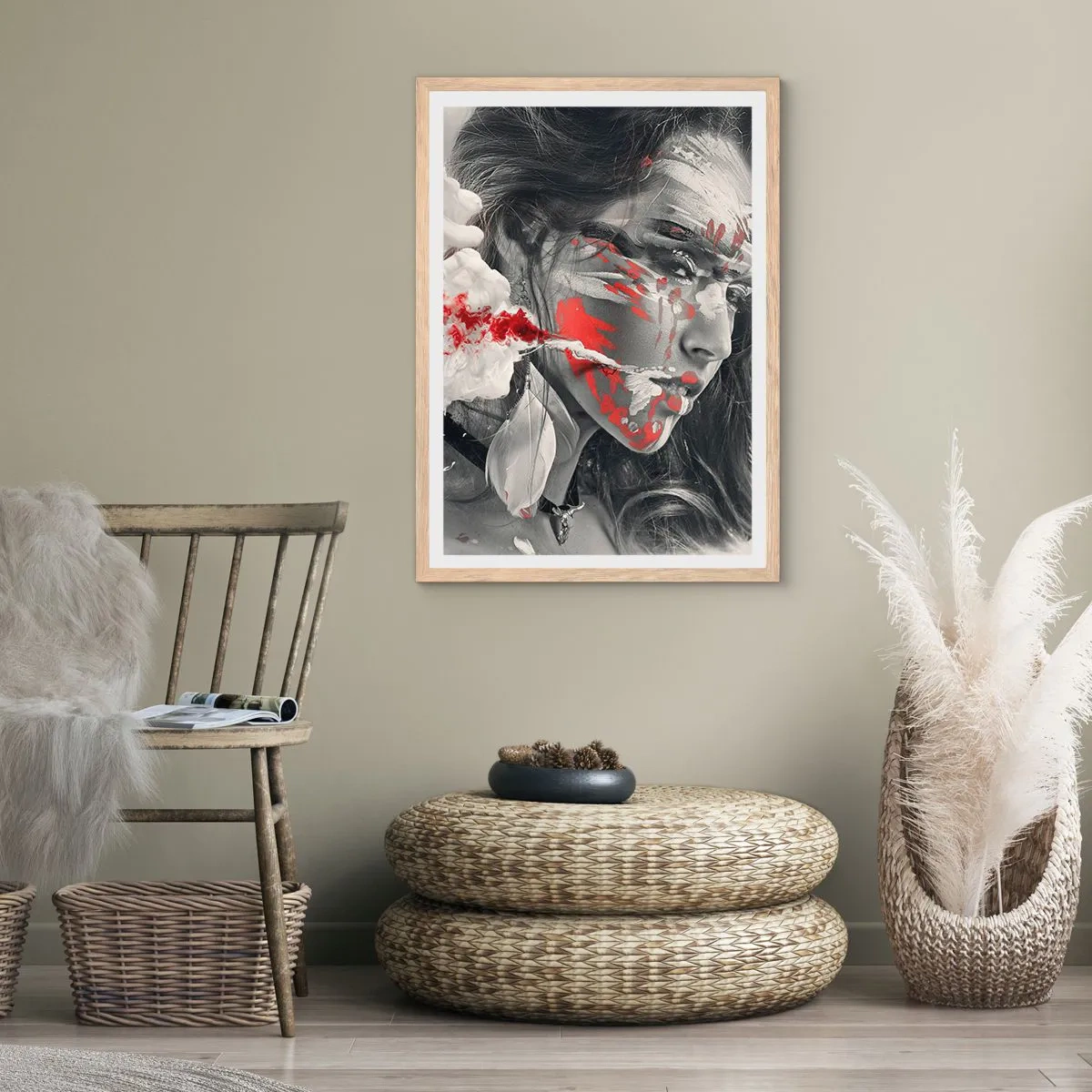 Plakat w ramie jasny dąb - W oparach absurdu - 70x100 cm