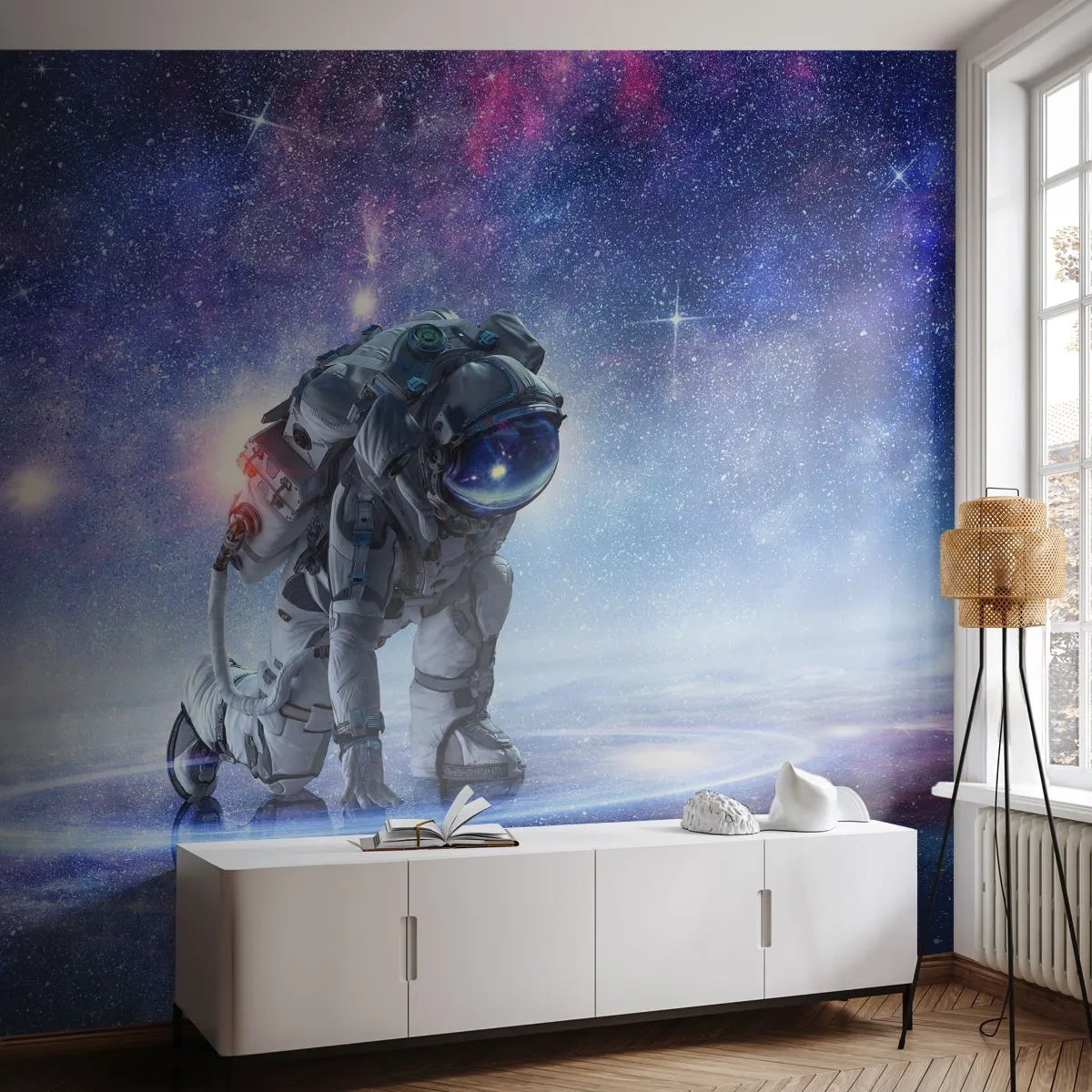 Fototapeta Samoprzylepna Deluxe Sticker - Niebo gwiaździste nade mną - Kosmonauta, Kosmos, Astronauta - 250x175 cm