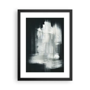 Plakat w czarnej ramie - Utkane z pionu i poziomu - 30x40 cm