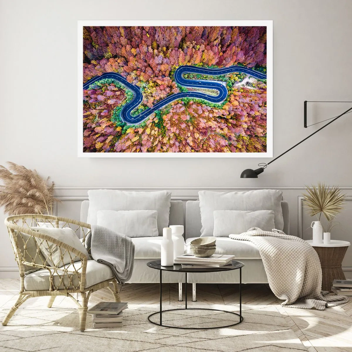 Plakat - Krętą drogą poprzez las - 50x40 cm