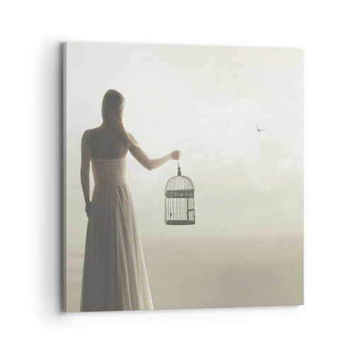Obraz na płótnie - Bądź wolna - 70x70 cm