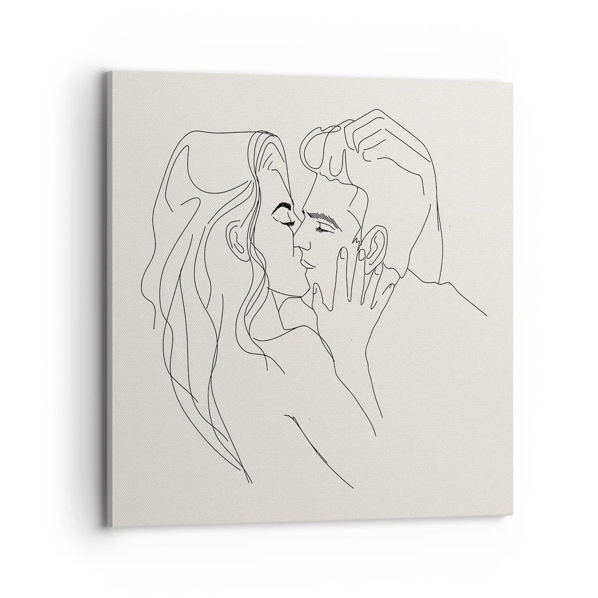 Obraz na płótnie - Splątani uczuciem - 70x70 cm