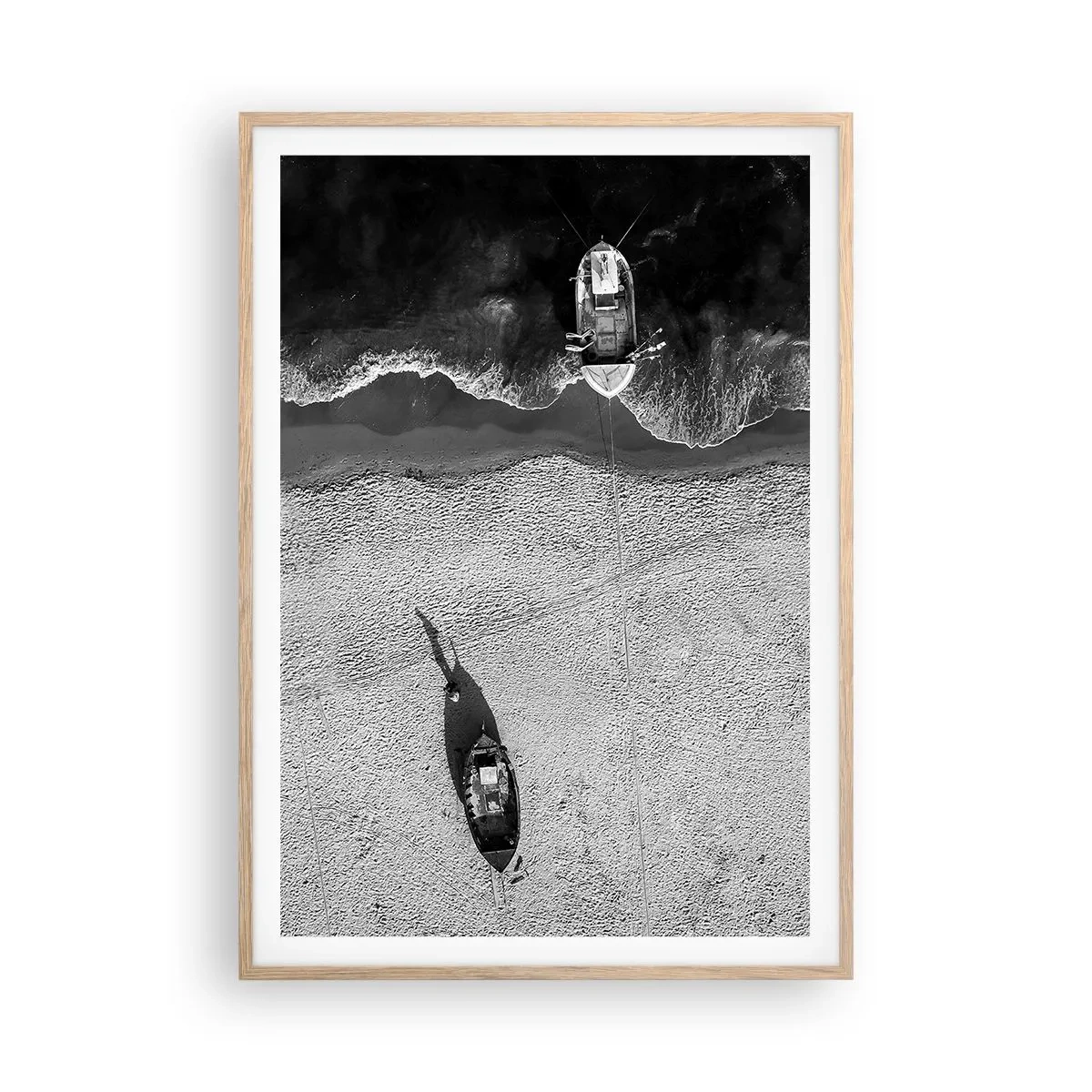 Plakat w ramie jasny dąb - Jeszcze na brzegu… - 70x100 cm