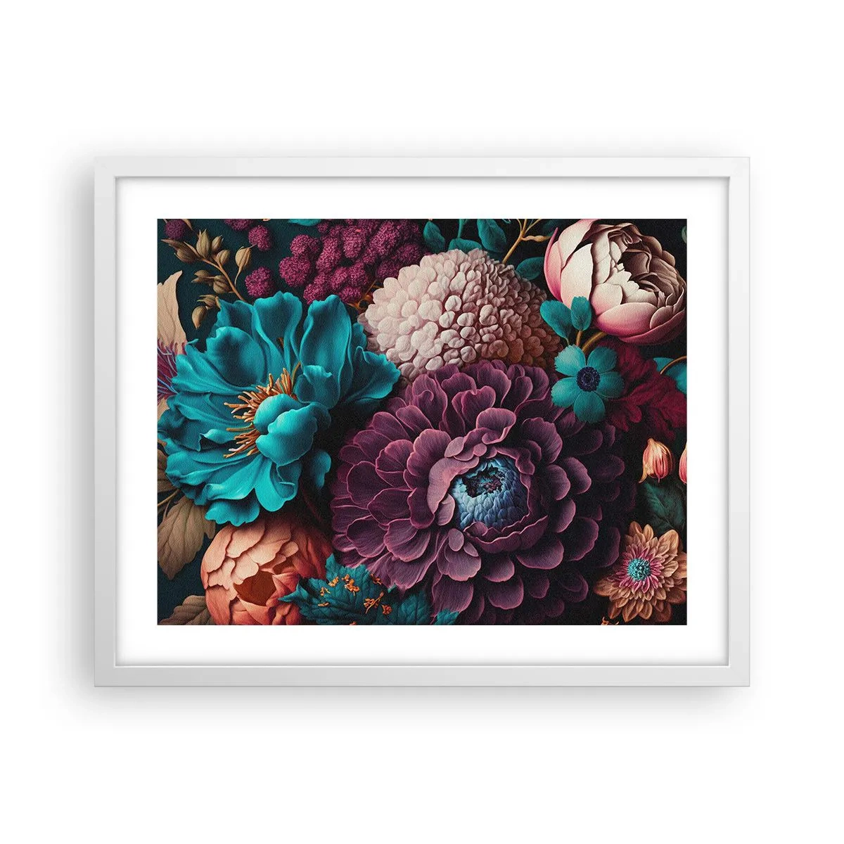 Plakat w białej ramie - Natura na bogato - 50x40 cm