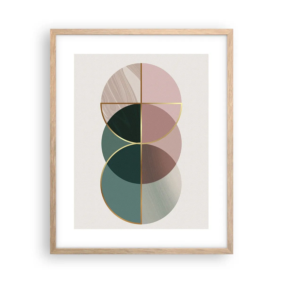 Plakat w ramie jasny dąb - Koło za kołem… - 40x50 cm