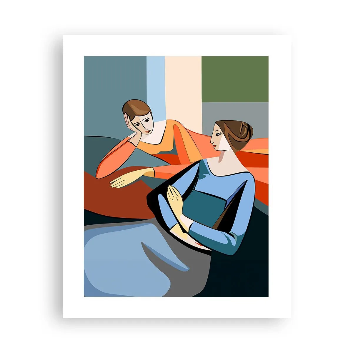 Plakat - Chwila zwierzeń - 40x50 cm