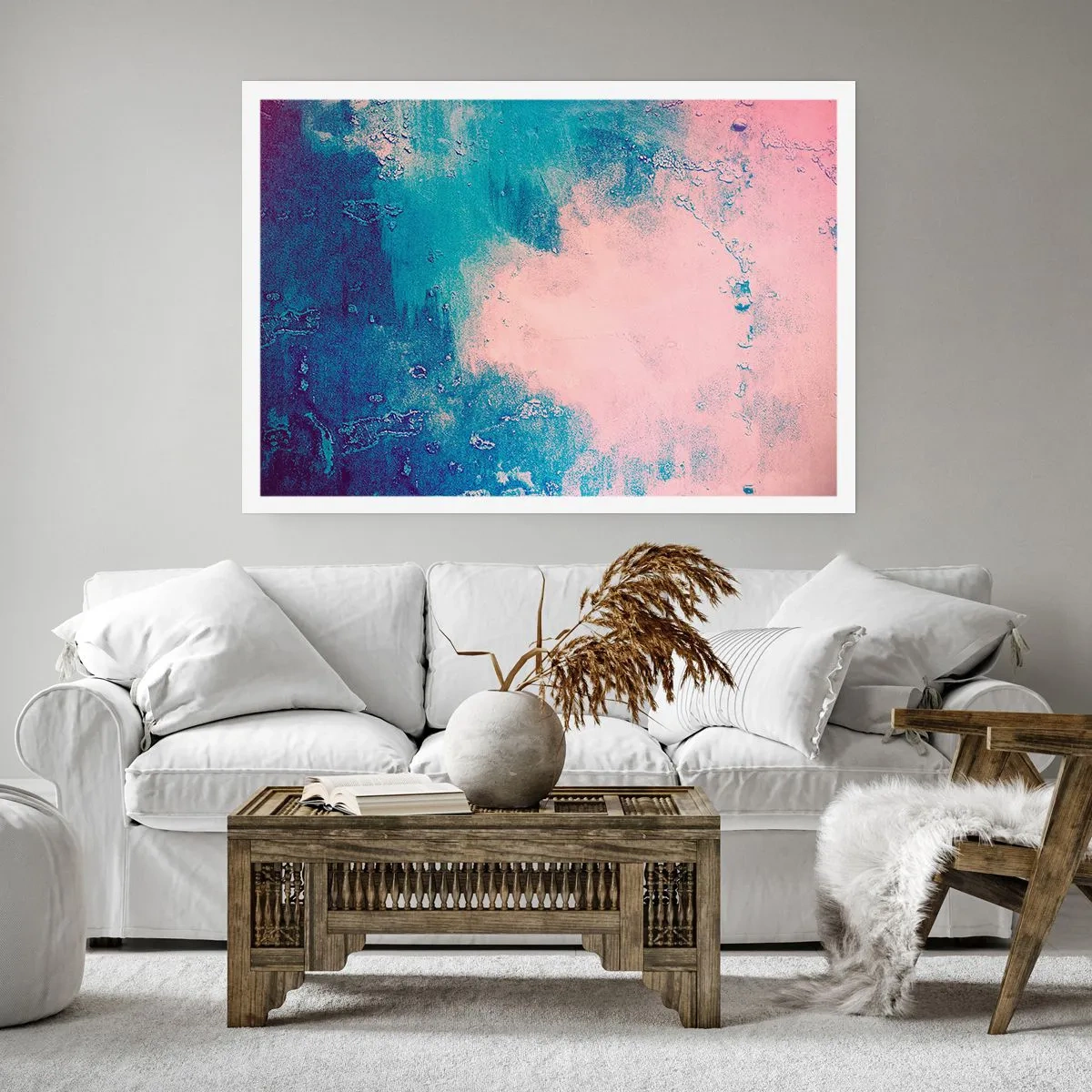 Plakat - Błękitne objęcia - 50x40 cm