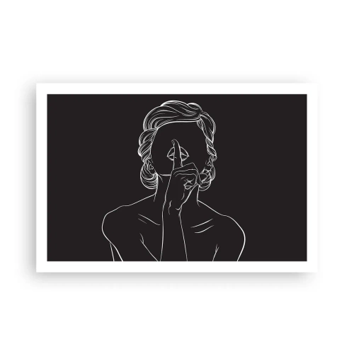 Plakat - Piękno rozkwita w ciszy - 91x61 cm