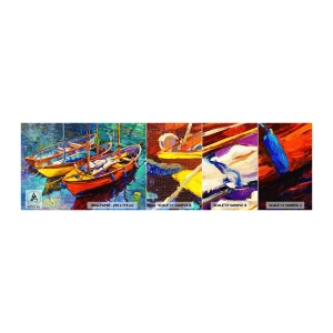 Fototapeta Próbka Standard Eco - Na wodzie gęstej od barw - Łódź, Żaglówka, Morze - 100x30 cm