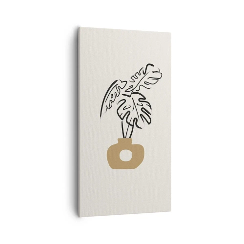 Obraz na płótnie - Monstera – ozdoba domu - 55x100 cm