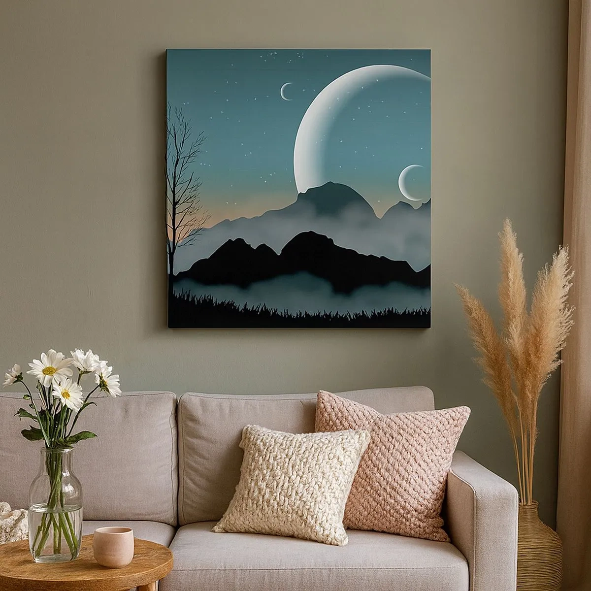 Obraz na płótnie - Karnawał gwiaździstej nocy - 30x30 cm