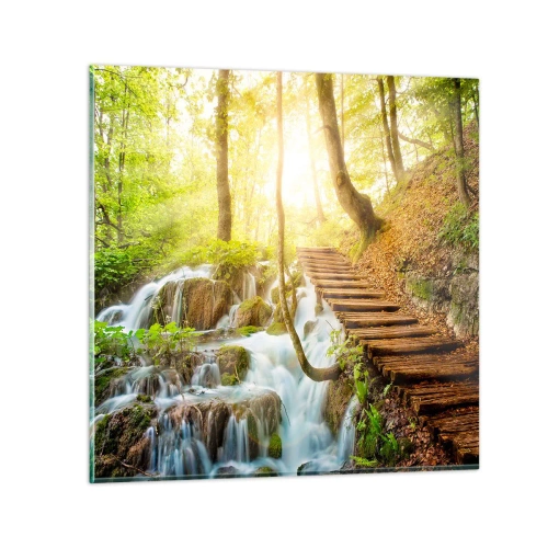 Obraz na szkle - Upragniony chłód - 50x50 cm