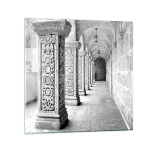 Obraz na szkle - A dokąd to…? - 60x60 cm