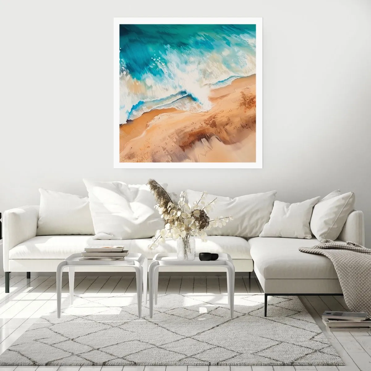 Plakat - Powracająca fala - 60x60 cm
