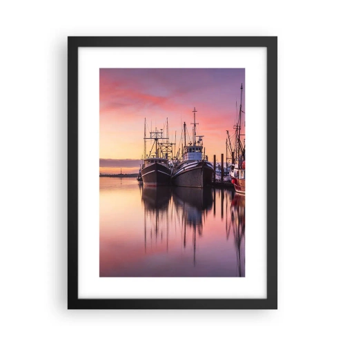 Plakat w czarnej ramie - Przed kolejnym dniem - 30x40 cm